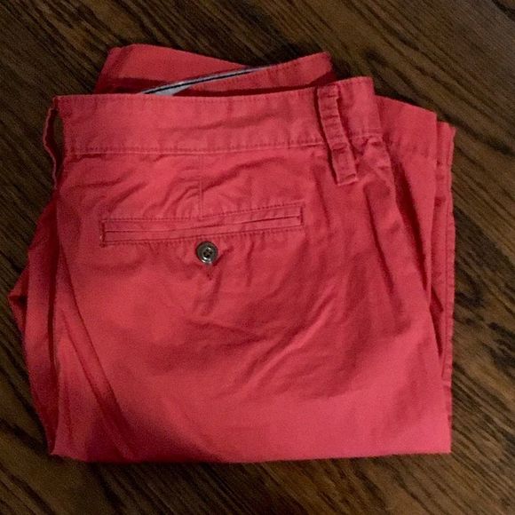 SONOMA Mens Muted Red Flat Front Chino Shorts Sz 34 - Picture 8 of 9